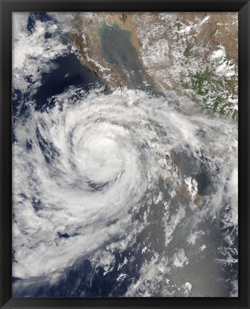 Framed Tropical Storm Emilia Print