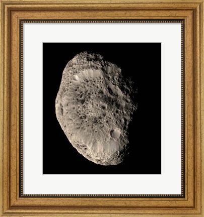 Framed Saturn&#39;s Moon Print