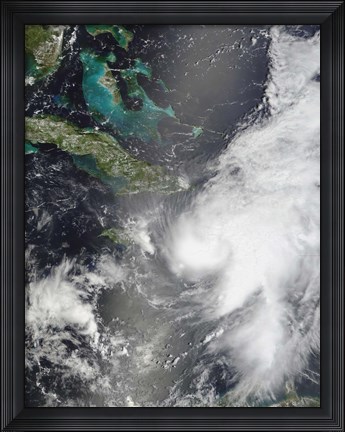 Framed Hurricane Ernesto Print