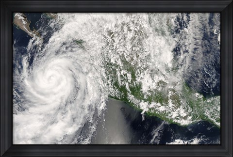Framed Hurricane Henriette Print