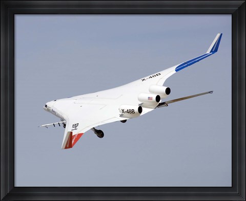 Framed X-48B Blended Wing Body Print