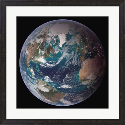 Framed Full View of Earth Print