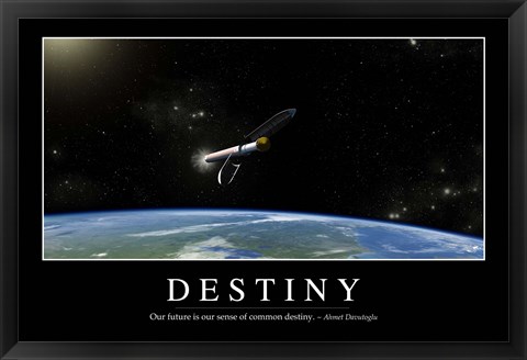 Framed Destiny: Inspirational Quote and Motivational Poster Print