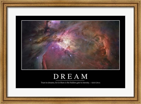 Framed Dream: Inspirational Quote and Motivational Poster Print