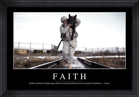 Framed Faith: Inspirational Quote and Motivational Poster Print