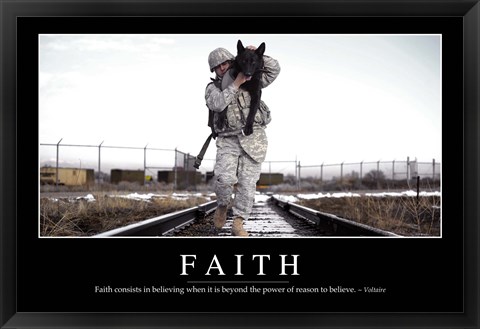 Framed Faith: Inspirational Quote and Motivational Poster Print