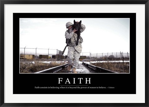 Framed Faith: Inspirational Quote and Motivational Poster Print