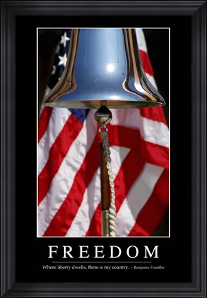 Framed Freedom: Inspirational Quote and Motivational Poster Print