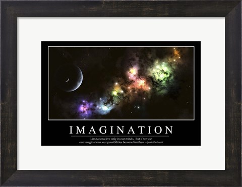 Framed Imagination: Inspirational Quote and Motivational Poster Print