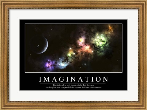Framed Imagination: Inspirational Quote and Motivational Poster Print
