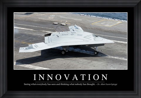 Framed Innovation: Inspirational Quote and Motivational Poster Print