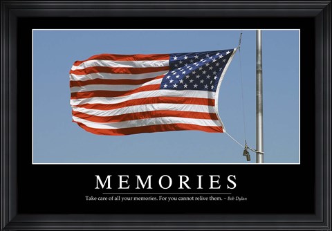Framed Memories: Inspirational Quote and Motivational Poster Print