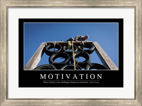 Framed Motivation: Inspirational Quote and Motivational Poster Print