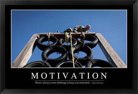 Framed Motivation: Inspirational Quote and Motivational Poster Print