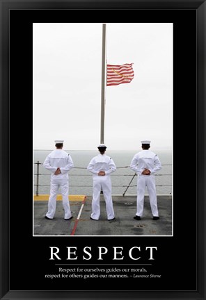 Framed Respect: Inspirational Quote and Motivational Poster Print