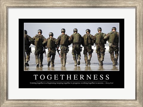 Framed Togetherness: Inspirational Quote and Motivational Poster Print