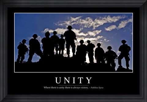 Framed Unity: Inspirational Quote and Motivational Poster Print