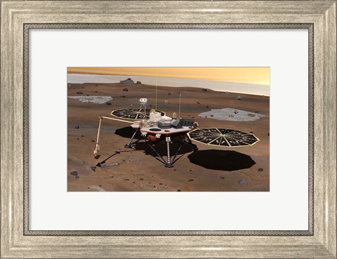 Framed Phoenix Mars Lander Print