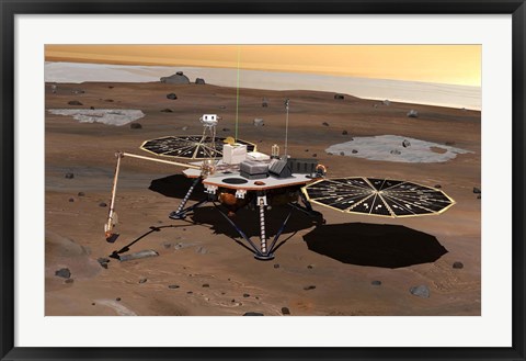 Framed Phoenix Mars Lander Print