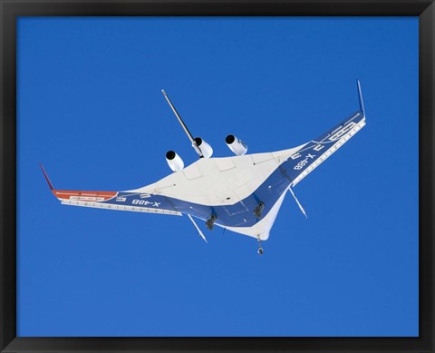 Framed Blended Wing Body X-48B Print