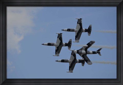 Framed Black Diamond Jet Team Print