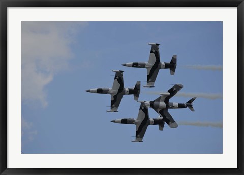 Framed Black Diamond Jet Team Print