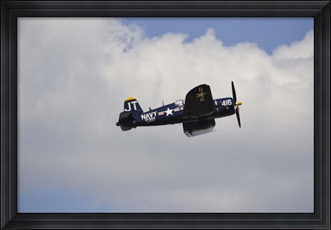 Framed Vought F4U Corsair Print
