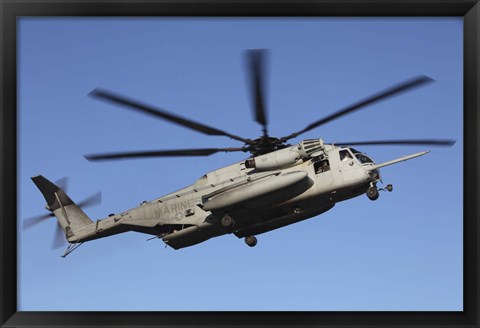 Framed US Marine Corps CH-53 Sea Stallion Print