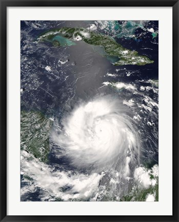 Framed Hurricane Felix Print