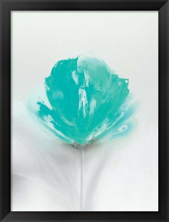 Framed Aqua Sorbet I Print