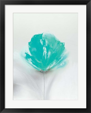 Framed Aqua Sorbet I Print