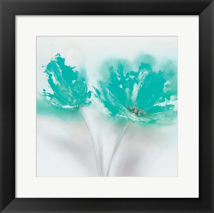 Framed Aqua Sorbet II Print