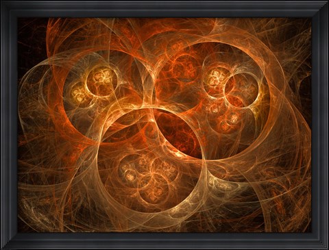 Framed Atomic Worlds Print