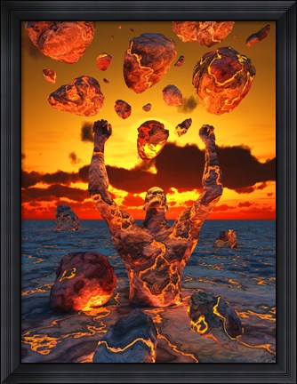 Framed Creation of Man Print