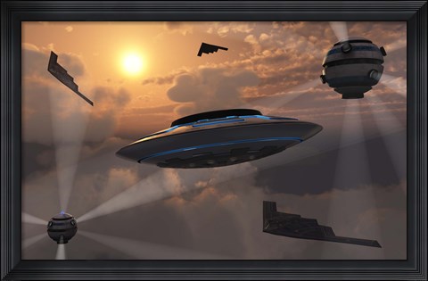 Framed Alien Stealth Technology Print