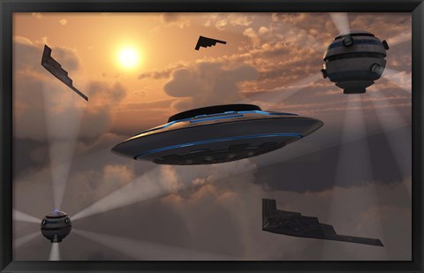 Framed Alien Stealth Technology Print