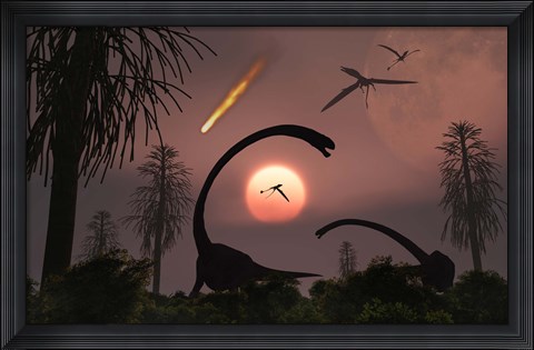 Framed Artist&#39;s Concept of Extinction Print