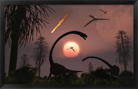 Framed Artist&#39;s Concept of Extinction Print