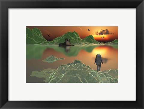 Framed Astronaut Explorer Print