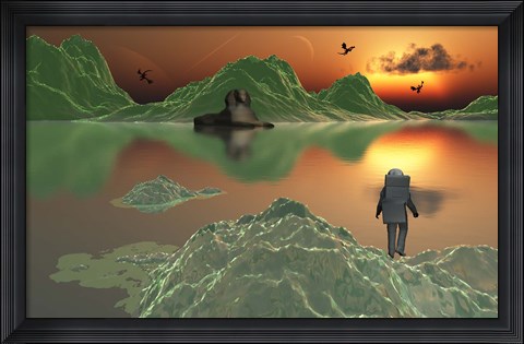 Framed Astronaut Explorer Print