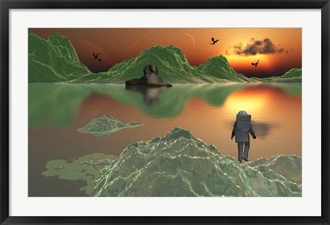 Framed Astronaut Explorer Print