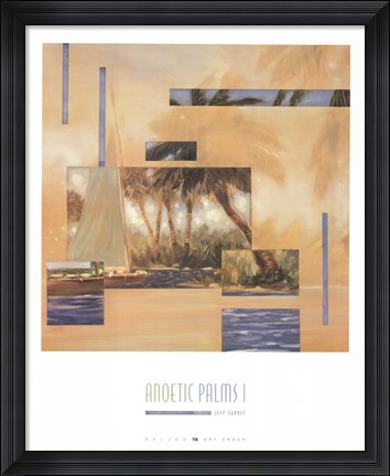 Framed Anoetic Palms I Print