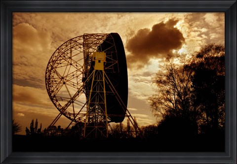 Framed Lovell Telescope in England Print