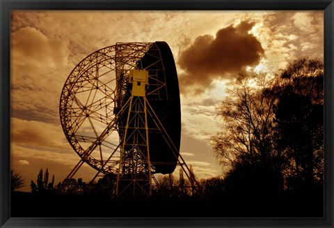 Framed Lovell Telescope in England Print