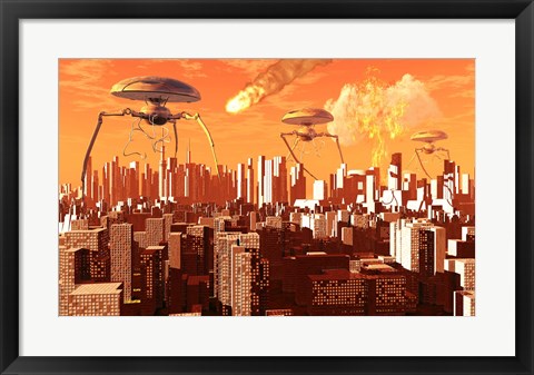 Framed War of the Worlds Print