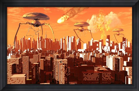 Framed War of the Worlds Print