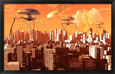 Framed War of the Worlds Print