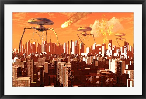 Framed War of the Worlds Print