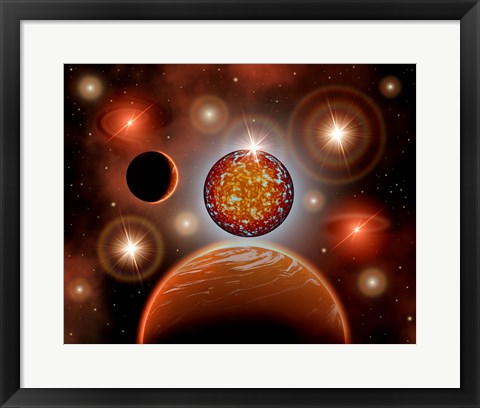 Framed Cosmic Place Print