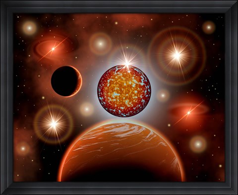 Framed Cosmic Place Print